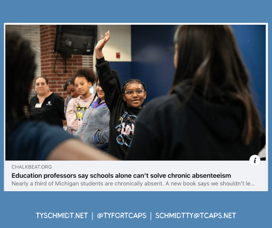 TCAPS’ chronic absenteeism and our kids furthest from&nbsp;opportunity